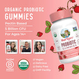 MARYRUTH'S gomitas probióticas sin gelatina, opción vegana.
