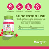 Gomitas veganas MaryRuth's sin gelatina para dietas basadas en plantas