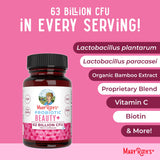 MaryRuth's ingredientes veganos: fórmula sin OGMs.