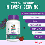 MaryRuth's Kids Immunity Gummies uso diario recomendado para niños de 4 años en adelante.
