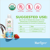 MaryRuth's Kids Multivitamin Liposomal, sabor fresa, fórmula suave para tomas diarias.