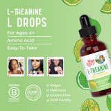 MaryRuth's L-Teanina Drops ingredientes veganos: apta para dietas