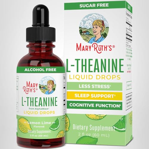 MaryRuth's L-Teanina Drops preparación rápida: agitar y tomar directamente