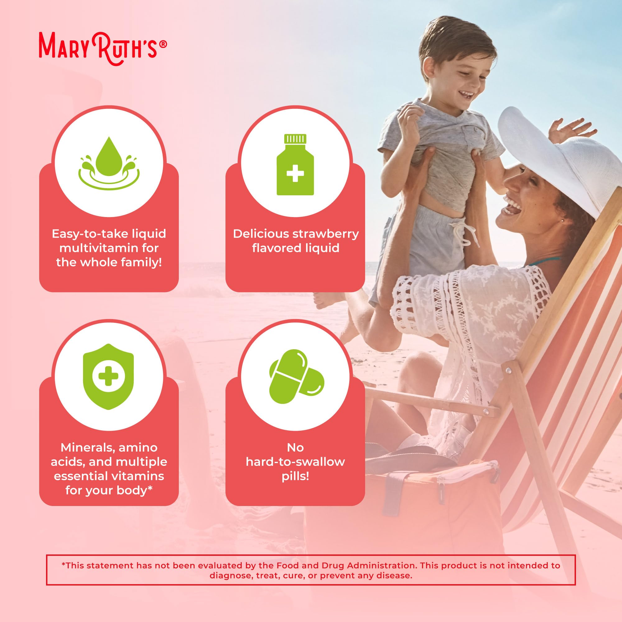 MaryRuth's ingredientes clave: vitaminas y minerales en fórmula líquida