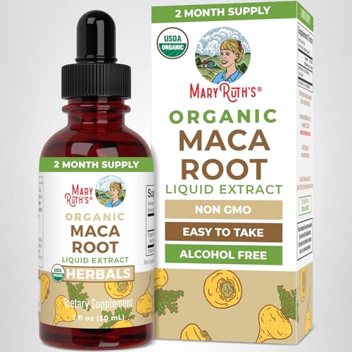 MaryRuth's Maca: formato líquido para toma diaria cómoda.
