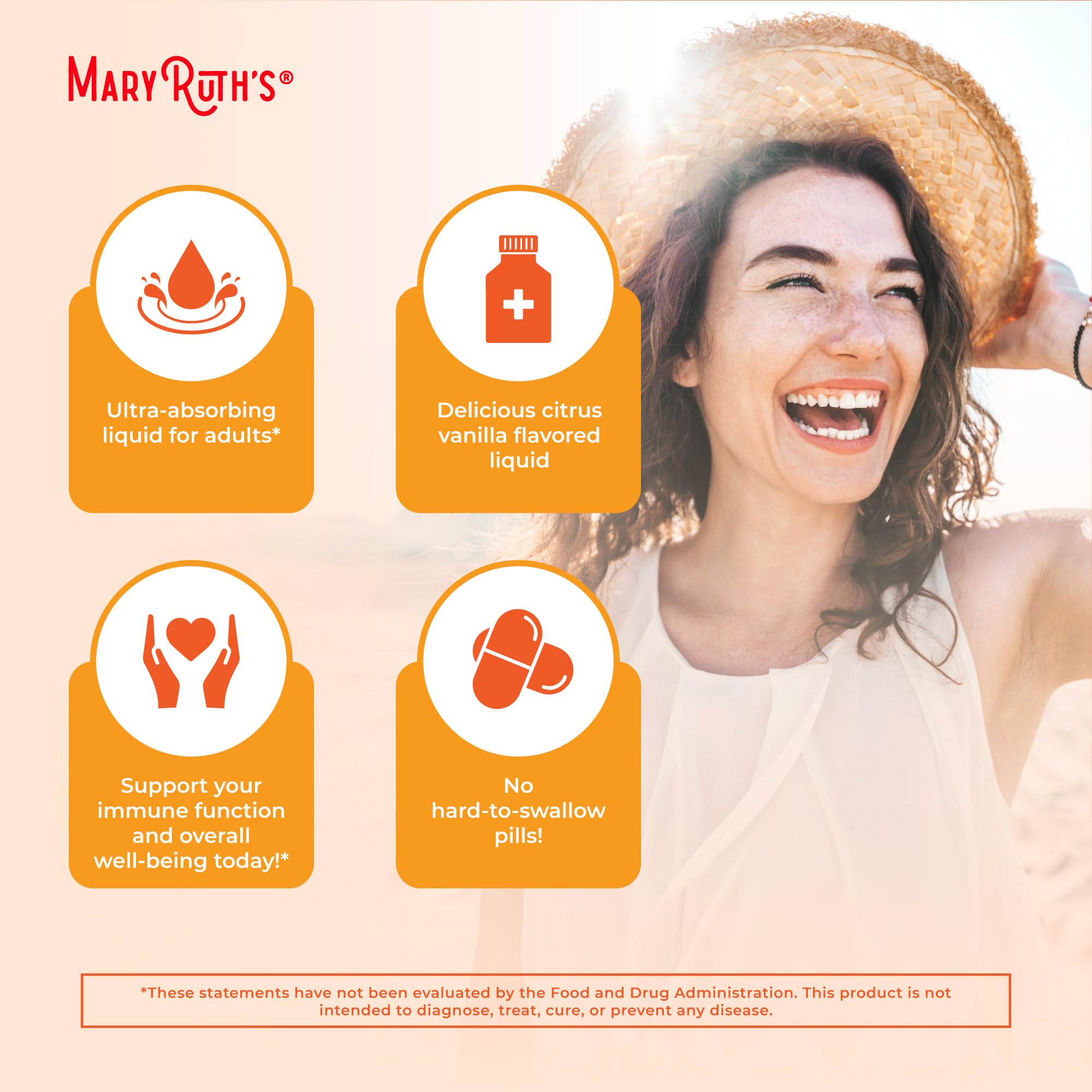 MaryRuth's Liposomal Vitamina C medidor, dosis precisa para la rutina diaria.