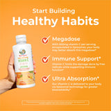 MaryRuth's Liposomal Vitamina C tapa destacada, diseño seguro y práctico.