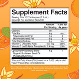 MaryRuth's Liposomal Vitamina C vertido en vaso, fácil consumo diario.