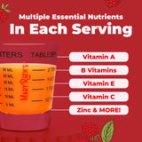 MARYRUTH'S multivitamínico frambuesa, textura líquida suave ideal para niños