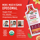 MaryRuth's multivitamin para hombres dosis diaria de 15 ml para soporte inmunológico.