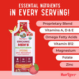 MaryRuth's multivitamin para hombres textura líquida fácil de tragar.