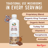 MaryRuth's Mushroom líquido entrega liposómica para mejor absorción.