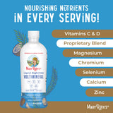 Etiqueta MaryRuth's Nighttime Multimineral sin OGM y vegano