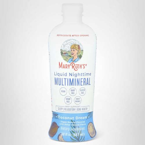 Sin azúcar MaryRuth's Nighttime Multimineral, experiencia nocturna suave