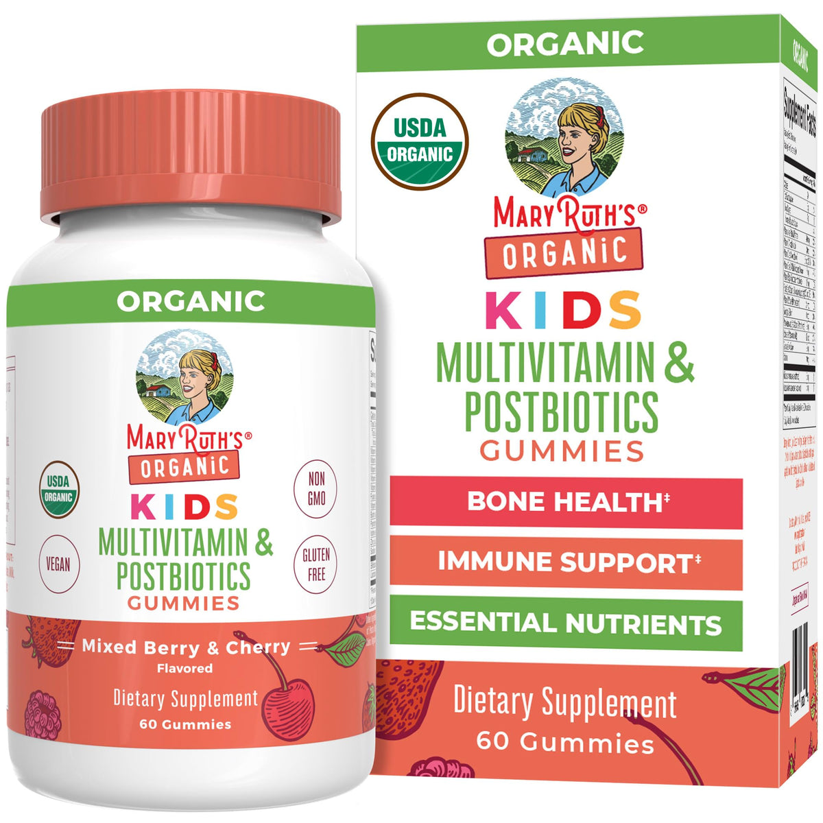 MaryRuth's Kids Vitamins en botella, gomitas multivitamínicas para niños.