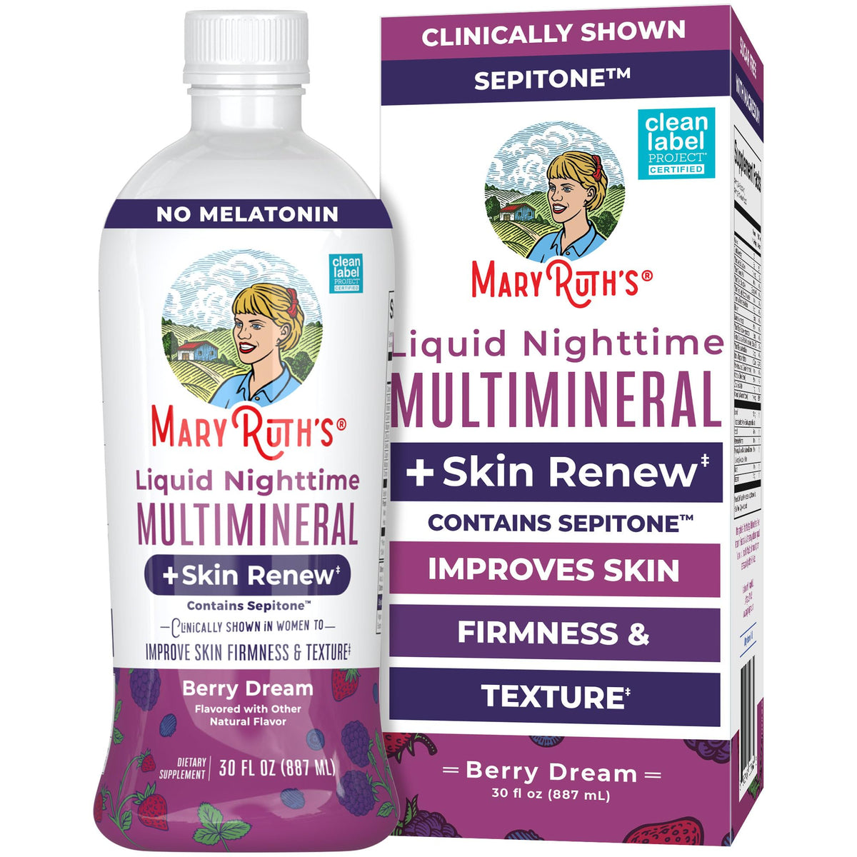 MaryRuth's Noche: botella con multimineral y posibles beneficios para la piel.