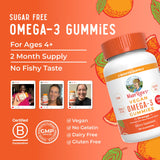 MaryRuth's Omega 3 gomas sin azúcar, sabor agradable sin azúcar añadido.