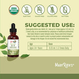 MaryRuth's Oregano Oil Drops muestra etiqueta legible y diseño claro.