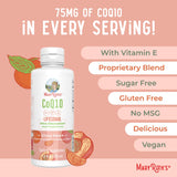 MARYRUTH'S CoQ10 liposomal, dosis diaria recomendada en la etiqueta.