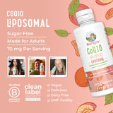 MARYRUTH'S CoQ10 liposomal, envase de 7.6 oz para varias semanas.