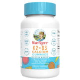 MARYRUTH'S Organics gomitas coloridas de calcio con D3 y K2 para ingesta diaria