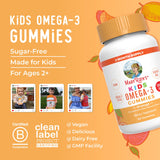 MaryRuth's Organics gomitas omega-3, sin azúcar, para loncheras escolares.
