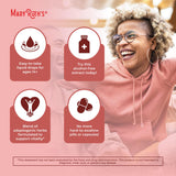 MaryRuth's Organics, detalle de maca para vitalidad natural.
