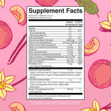 MARYRUTH'S multivitamínico con sabor vainilla durazno para mezclas.