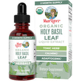 MaryRuth's Organics Tulsi gotas en botella, ideal para uso diario.