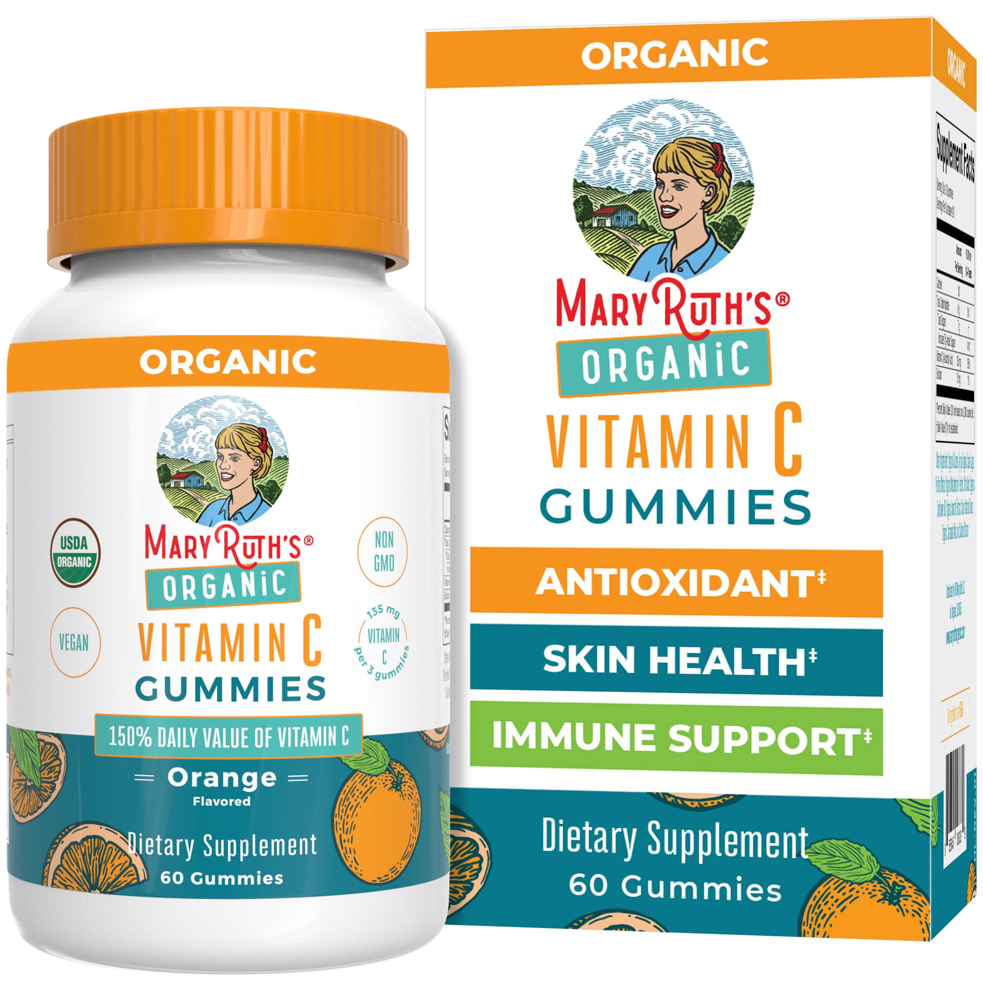 Gominolas MaryRuth's Vitamina C en botella, apoyo para la ingesta diaria.