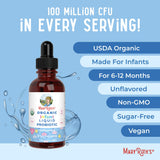 MaryRuth's probiótico infantil sin lactosa, ideal para dietas sensibles