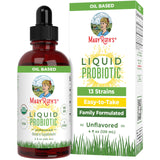 MARYRUTH'S probiótico líquido orgánico, botella frontal, soporte digestivo diario