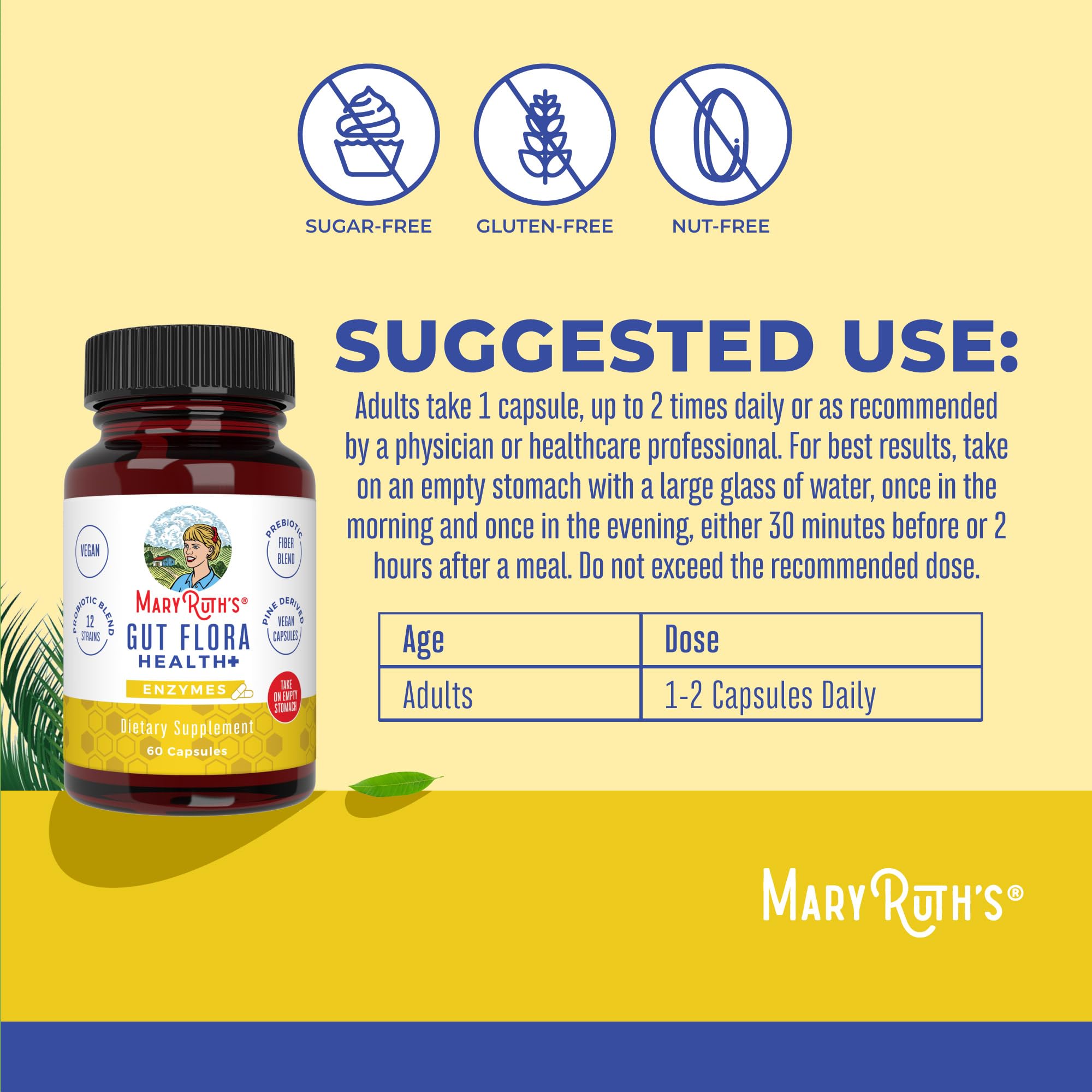 MaryRuth's probióticos y prebióticos en mezcla para microbioma.
