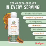 MaryRuth's Reishi vegano sin lácteos ni gluten.