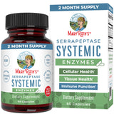 MaryRuth's Serrapeptase: botella y etiqueta para uso diario