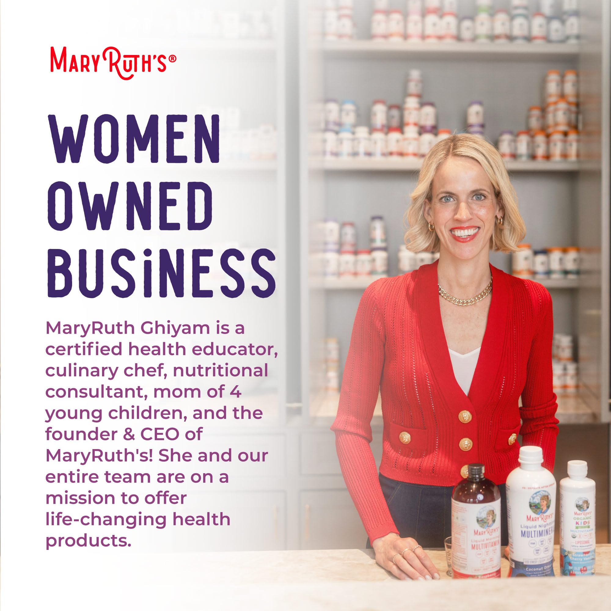 MaryRuth's Skin Restore + Renew certificaciones y buenas prácticas de manufactura.