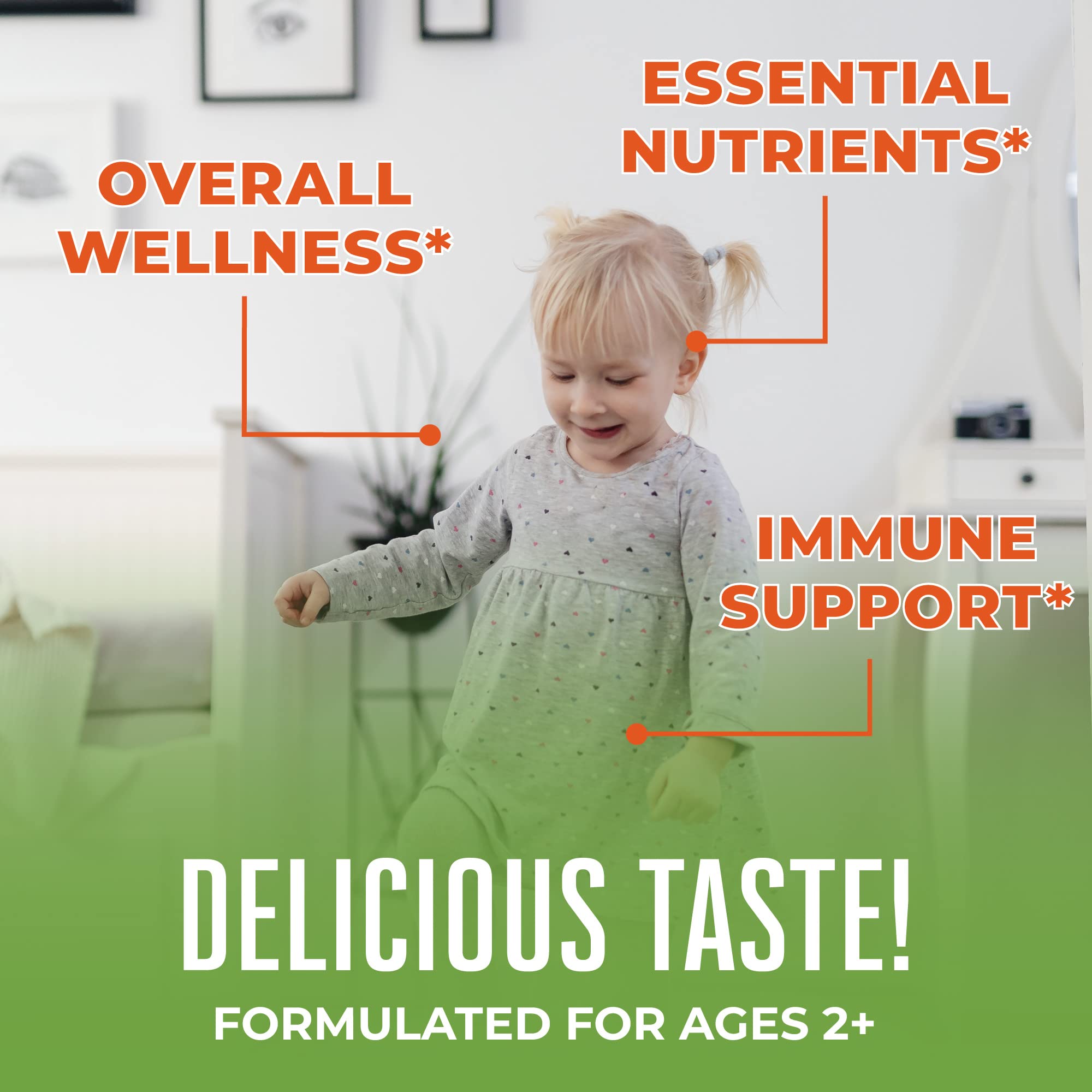 MaryRuth's gominolas con sabores fresa y papaya, sabor agradable para niños