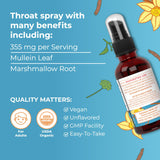 MaryRuth's Throat Spray uso diario cómodo sin sabor