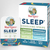 MaryRuth's tiras disolventes sin azúcar para sueño ocasional