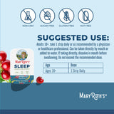 Tira disolvente MaryRuth's para dormir, sabor arándano