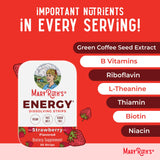 MaryRuth's tiras energéticas sin azúcar, aptas para varias dietas.