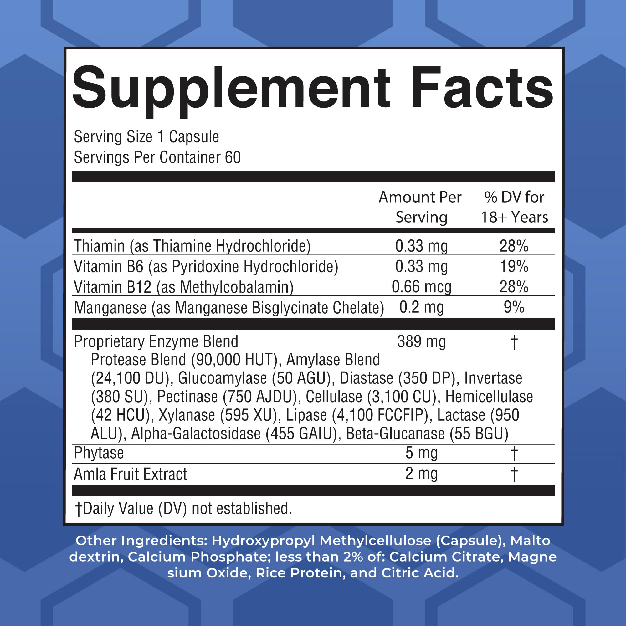 MaryRuth's Ultra Digestive Enzymes: primer plano de cápsulas para absorción de nutrientes.