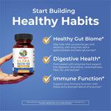 MaryRuth's Ultra Digestive Enzymes: empaque trasero con certificaciones de calidad.