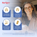 MaryRuth's Ultra Digestive Enzymes: etiqueta con beneficios y alérgenos indicados.