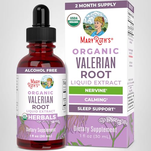 Cierre hermético en frasco MaryRuth's valeriana para sellado seguro.