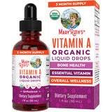 MARYRUTH'S Vitamina A líquida en frasco con gotero para dosis precisa.