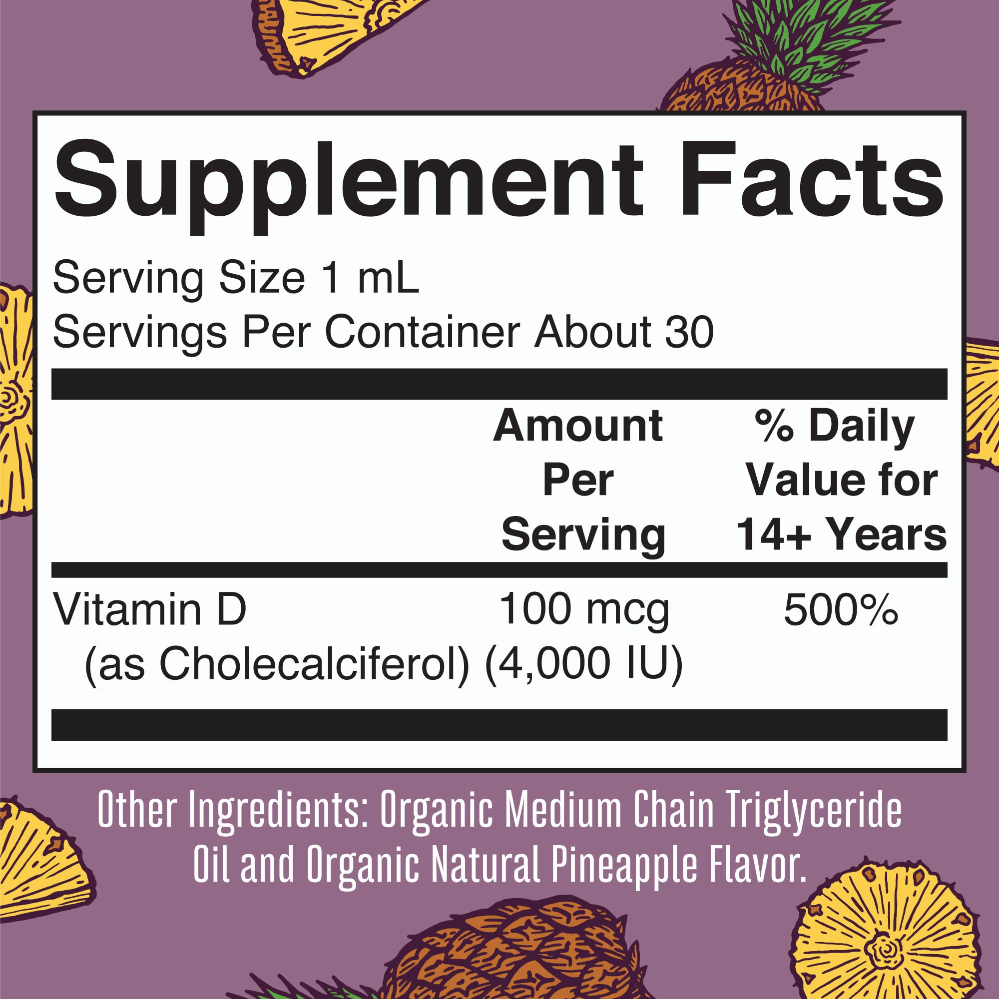 MaryRuth's Vitamina D3 drops, gotero para dosificar la dosis.
