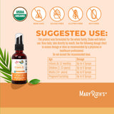 MaryRuth's Vitamina D3 spray para adultos y niños con dosis diaria.