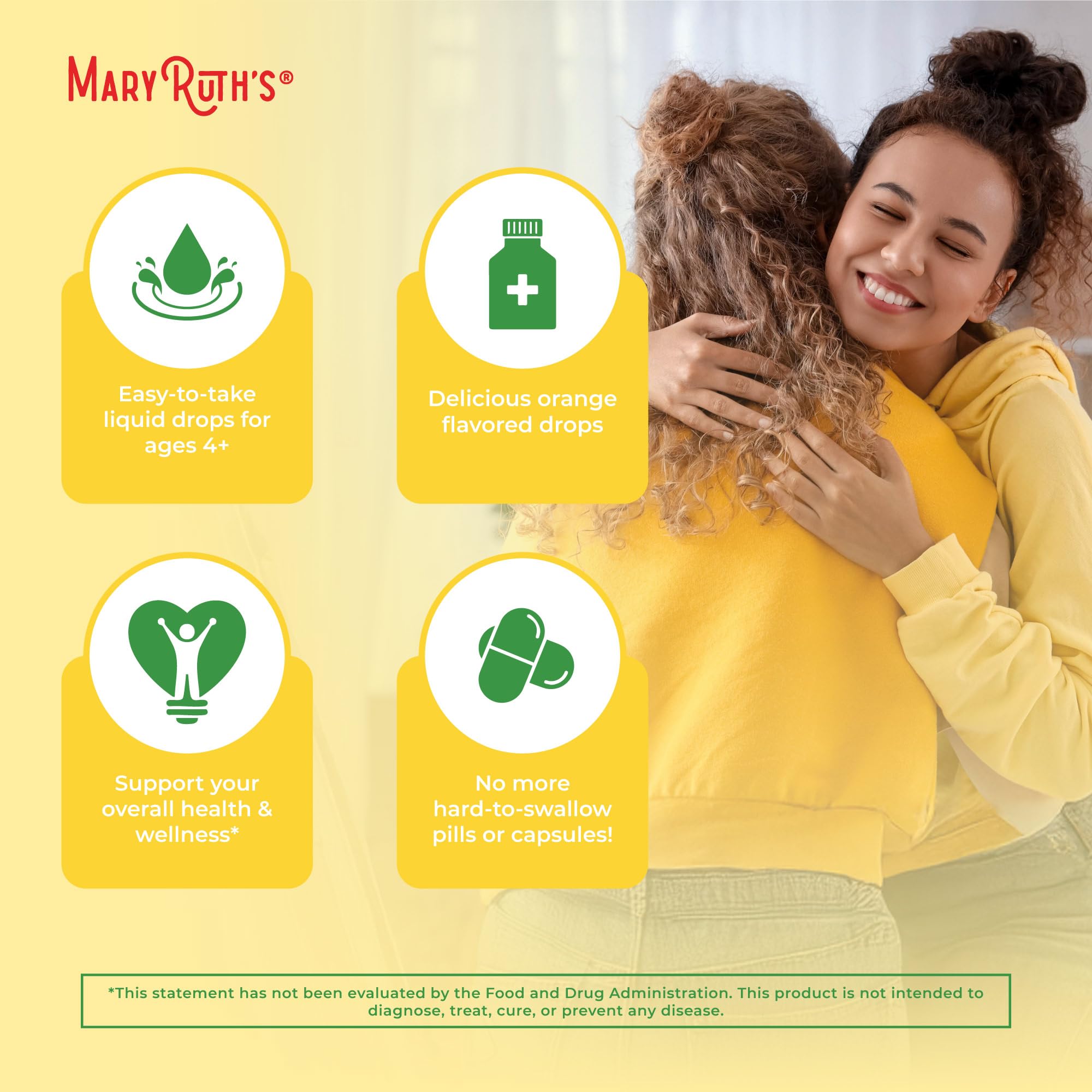 MaryRuth's Vitamina E sin azúcares, opción conveniente para la dieta.