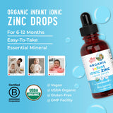 MaryRuth's zinc infantil certificado con etiqueta limpia, opción natural para familias.